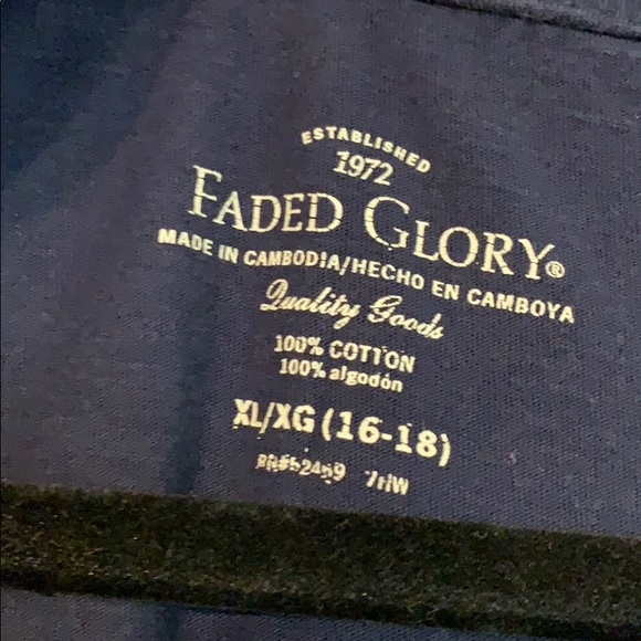 Navy Blue Fitted Tee - Picture 2 of 3